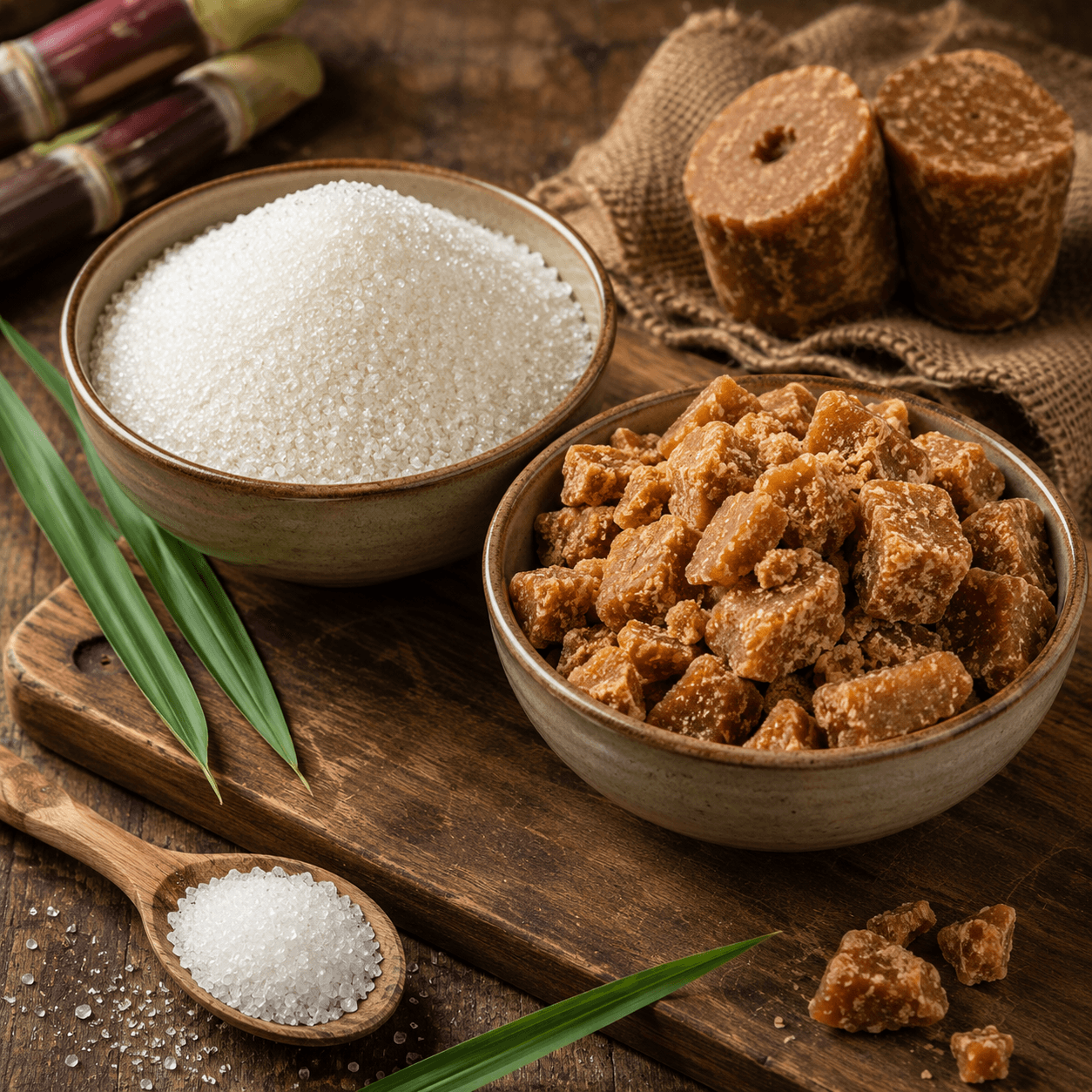 Sugar and Jaggery